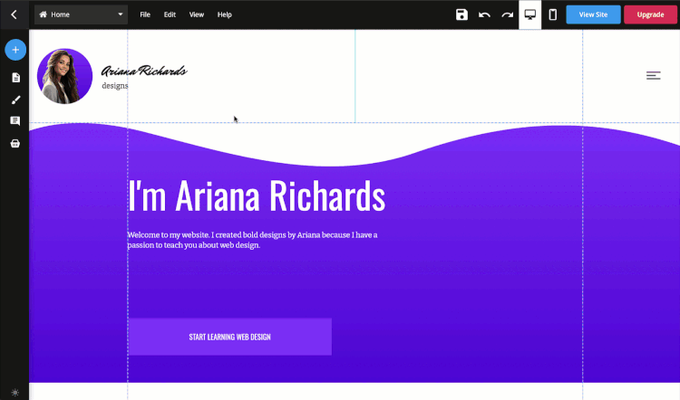 drag and drop editing