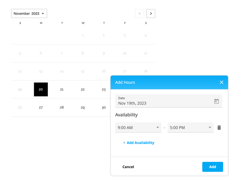 appointment features