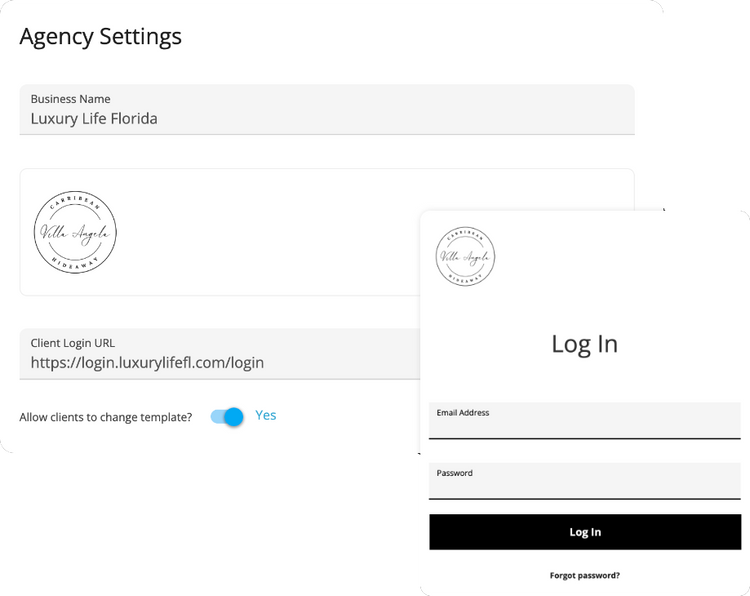 branded login portal